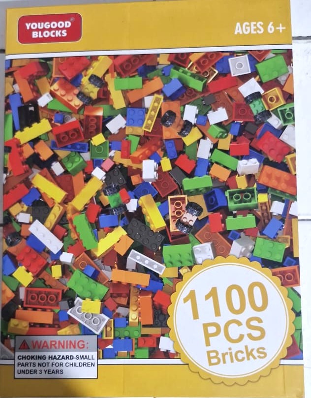 Coffret de Briques de Construction 1100 Pièces – Jeu Créatif dès 6 Ans