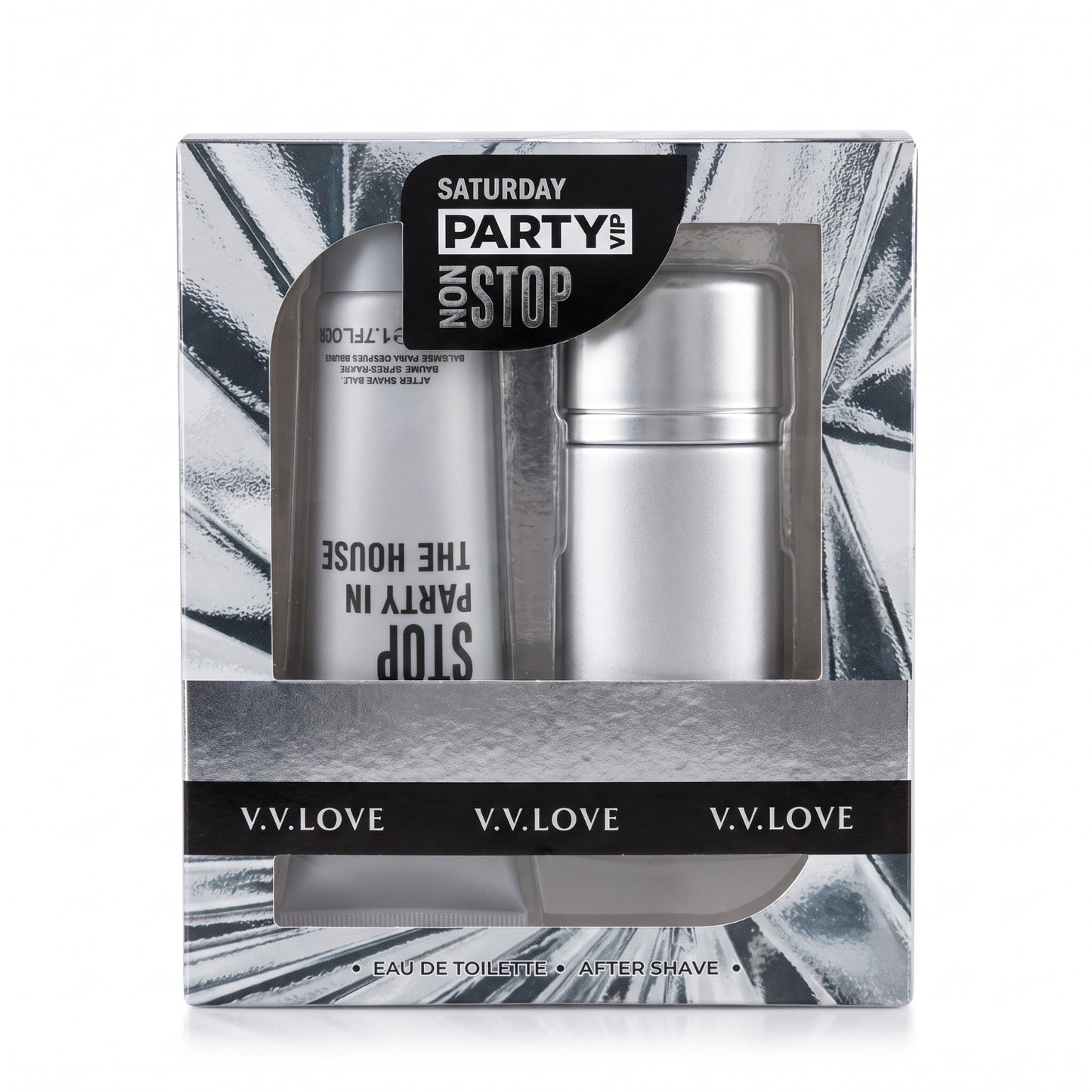 Coffret Cadeau Parfum Homme "Saturday Party VIP" V.V.LOVE | Eau de Toilette & Baume Après-Rasage