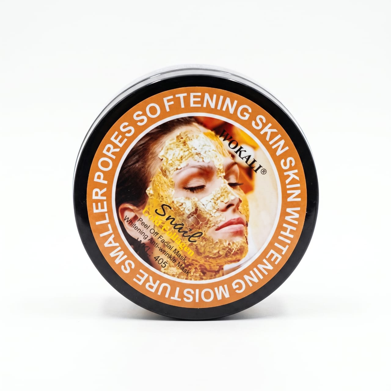 Masque Visage Peel-Off Or, Collagène & Bave d'Escargot WOKALI | Soin Purifiant & Anti-Rides