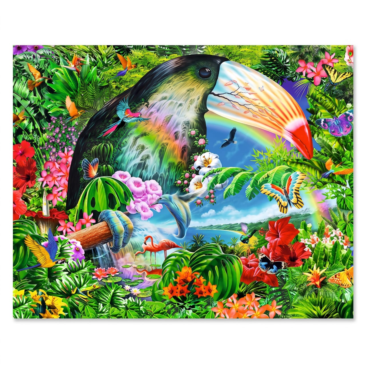 Puzzle Spirale Trefl - Toucan Tropical & Nature (1040 Pièces) | Format Original