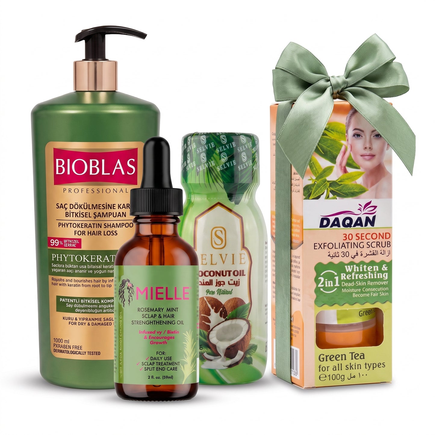 Pack Premium Capillaire – Routine Complète pour des Cheveux Plus Forts & Plus Sains + Gommage Visage Offert