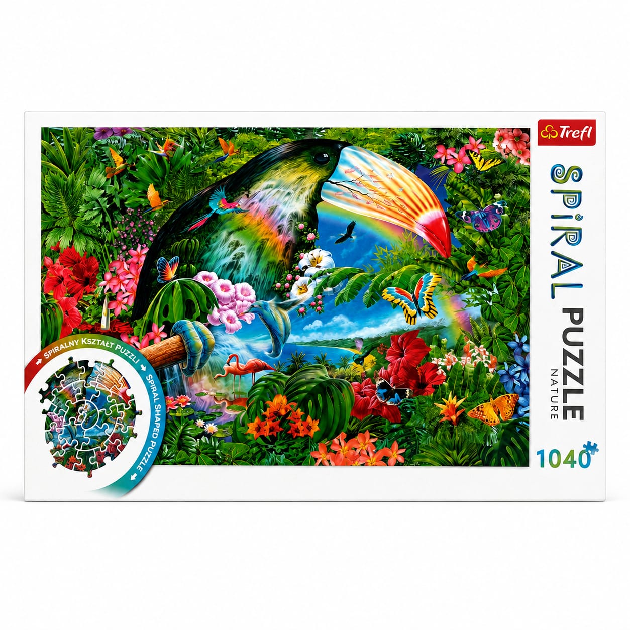 Puzzle Spirale Trefl Animaux Tropicaux – 1040 Pièces