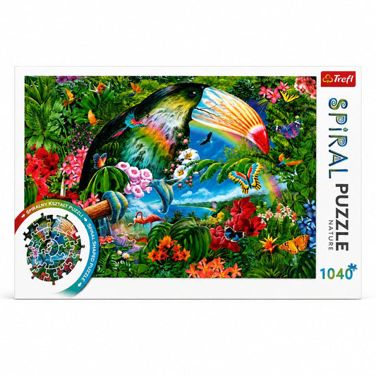 Puzzle Spirale Trefl Animaux Tropicaux – 1040 Pièces
