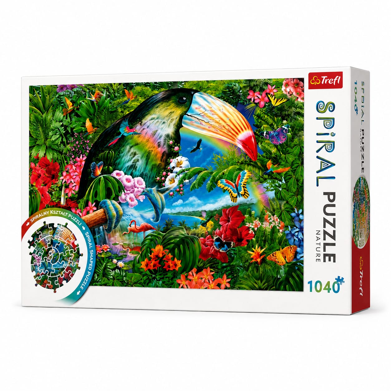 Puzzle Spirale Trefl Animaux Tropicaux – 1040 Pièces