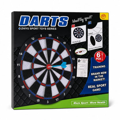 Jeu de Fléchettes pour Enfants avec Cible et 6 Fléchettes – Dès 6 Ans