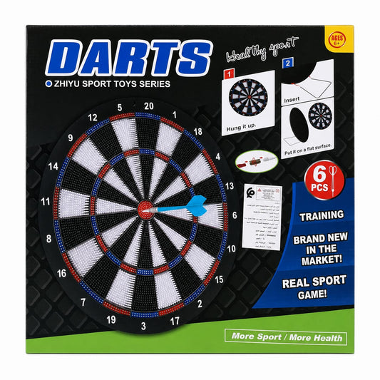 Jeu de Fléchettes pour Enfants avec Cible et 6 Fléchettes – Dès 6 Ans