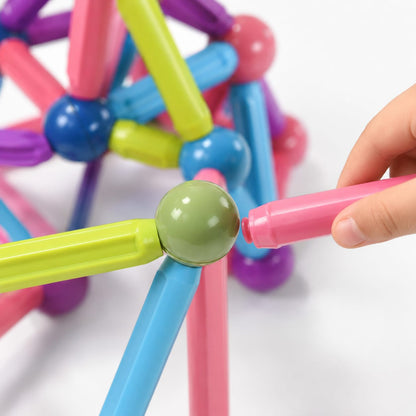 Jeu de Construction Magnétique 36 Pièces – Barres et Boules dès 3 Ans Description du produit