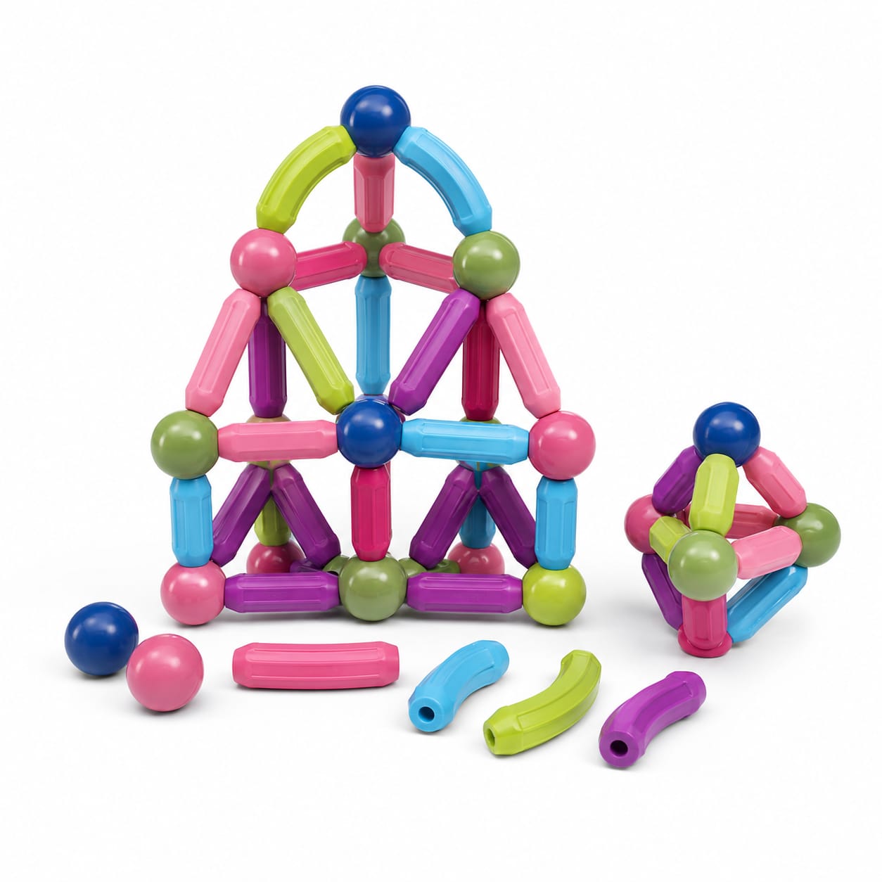 Jeu de Construction Magnétique 36 Pièces – Barres et Boules dès 3 Ans Description du produit