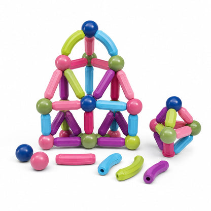 Jeu de Construction Magnétique 36 Pièces – Barres et Boules dès 3 Ans Description du produit