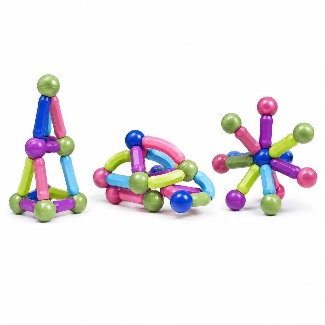 Jeu de Construction Magnétique 36 Pièces – Barres et Boules dès 3 Ans Description du produit