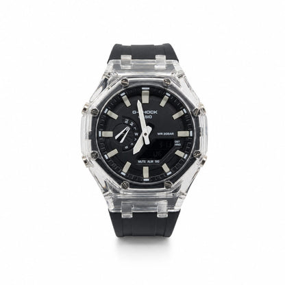 Montre Sport Homme Analogique-Digitale à Boîtier Transparent – Plusieurs Coloris