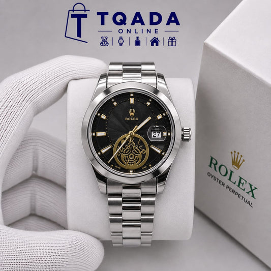 Montre Homme Luxe Style Relex Motor Tirbiyou–Bracelet Acier Inoxydable
