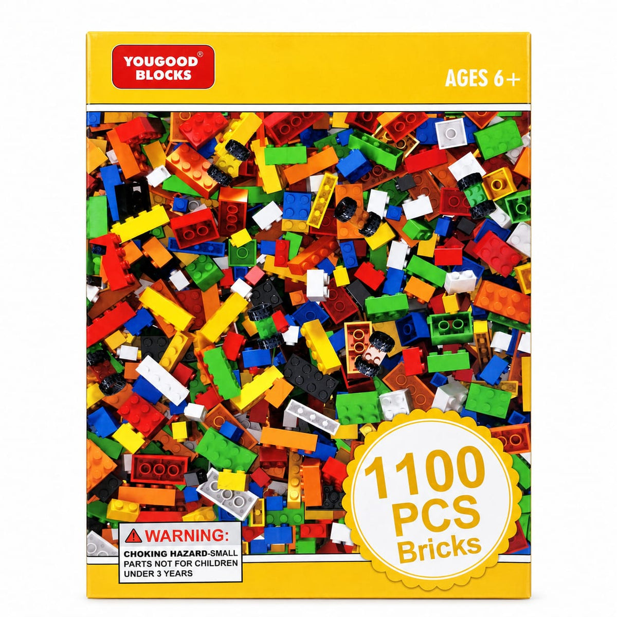 Coffret de Briques de Construction 1100 Pièces – Jeu Créatif dès 6 Ans